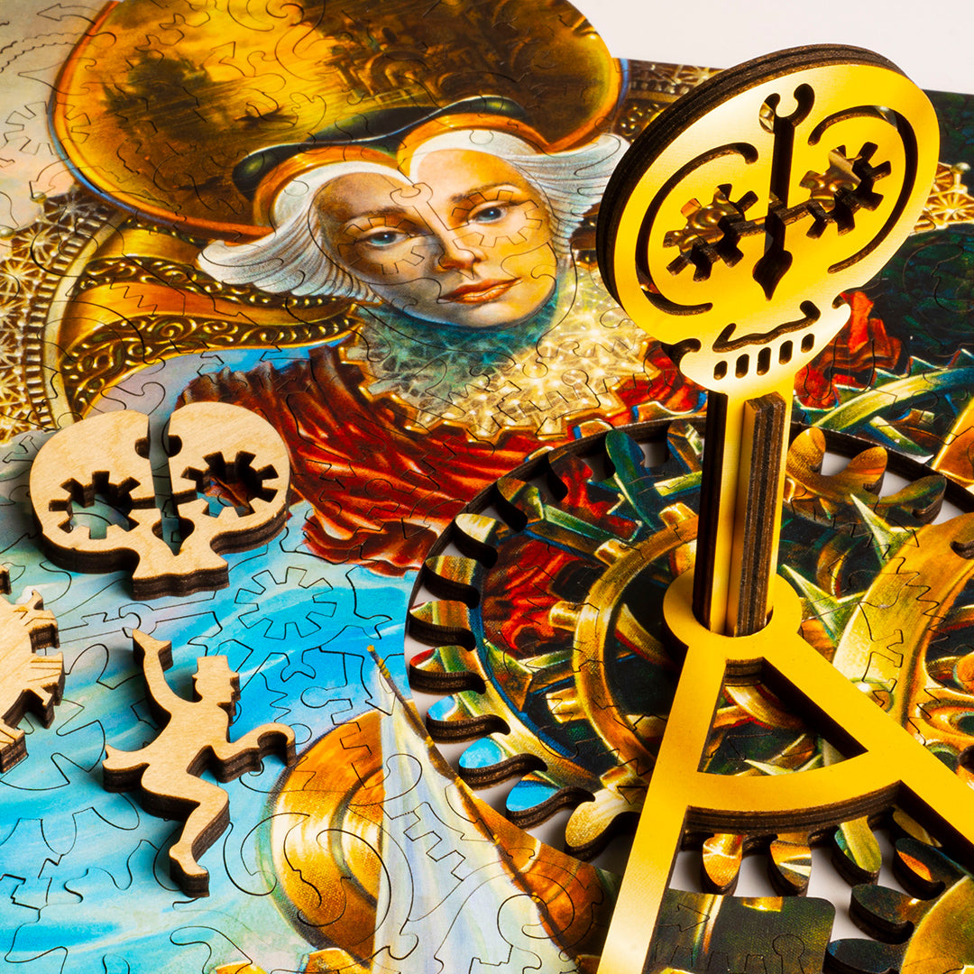 DAVICI Exclusieve houten puzzel - Horlogemaker - 400 stukjes - geschenkdoos met magnetische sluiting
