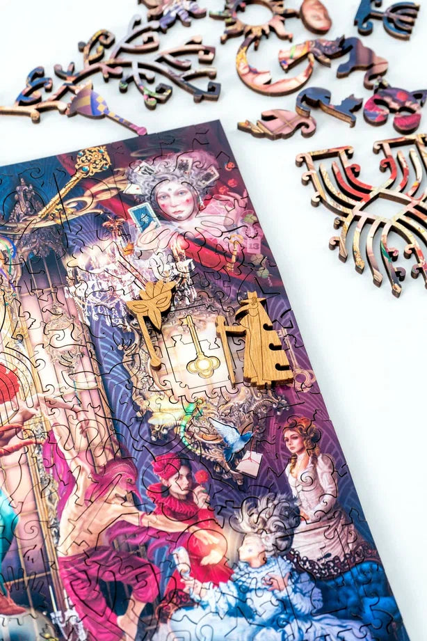 DAVICI Exclusieve houten puzzel - Oracle Party - 300 stukjes - geschenkdoos met magnetische sluiting