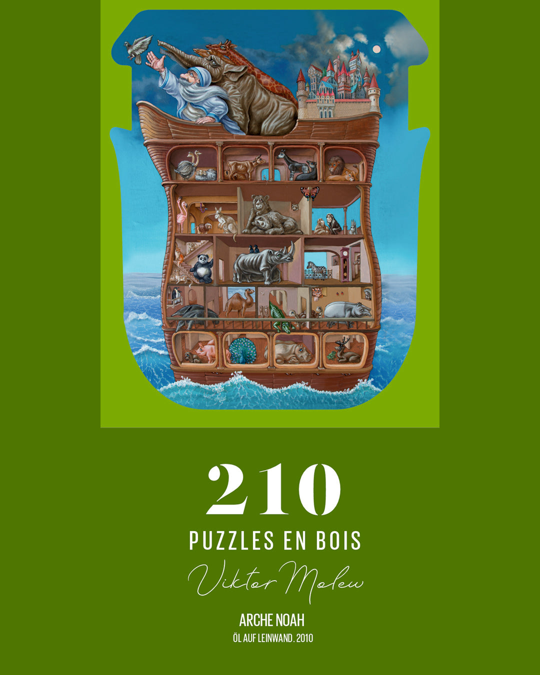 De Ark van Noach, 210 houten onderdelen