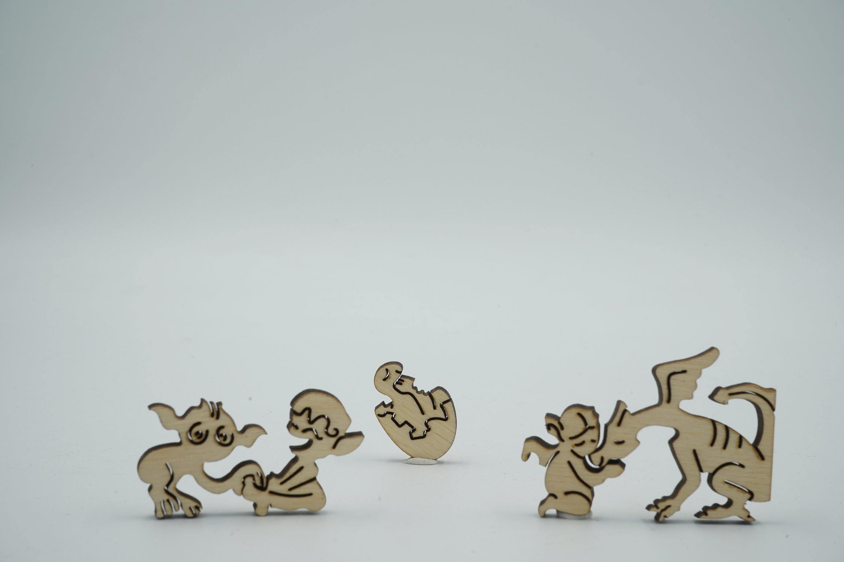 Aktion DaVICI Exclusive Holzpuzzles - Ein Drache im Wald.